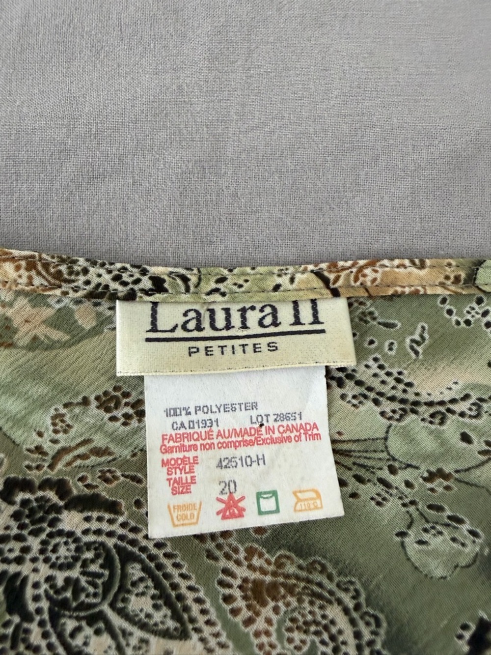 Vintage paisley dress - Picture 2 of 6